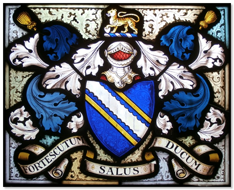 FortescueHeraldicAchievement_1878_BucklandFilleighChurch_Devon